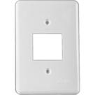 Placa Conjunto Ilumi Stylus Branco 4X2 - 2 Interuptores - 2050