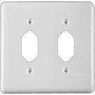 Placa Conjunto Ilumi Stylus Branco 4X4 - 1 Tomada + 1 Tomada 248E1