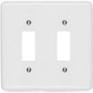 Placa Conjunto Ilumi Stylus Branco 4X4 - 2 Interruptores 250-G