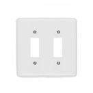 Placa Conjunto Ilumi Stylus Branco 4X4 - 2 Interruptores 250-G