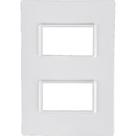 Placa Conjunto Modular Ilumi Vivaz 4X2 - 2 Modulos Separados + Suporte 76080 Placa Conjunto Modular Ilumi Vivaz 4X2 - 2 Modulos Separados + Suporte 76080