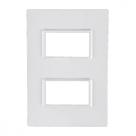 Placa Conjunto Modular Ilumi Vivaz 4X2 - 2 Modulos Separados + Suporte 76080