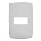 Placa Conjunto Modular Pialplus 4X2 - 1 Modulo Horizontal 618505 Placa Conjunto Modular Pialplus 4X2 - 1 Modulo Horizontal 618505