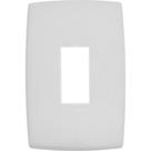 Placa Conjunto Modular Pialplus 4X2 - 1 Modulo Vertical 618501 Placa Conjunto Modular Pialplus 4X2 - 1 Modulo Vertical 618501
