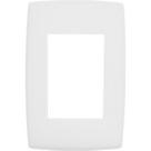 Placa Conjunto Modular Pialplus 4X2 - 3 Modulos Horizontais 8503