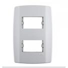 Placa Conjunto Modular Slim 4X2 - 2 Modulos Separados Horizontais Com Suporte 82080