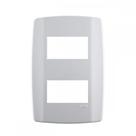 Placa Conjunto Modular Slim 4X2 - 2 Modulos Separarados Horizontais 8208 Placa Conjunto Modular Slim 4X2 - 2 Modulos Separarados Horizontais 8208