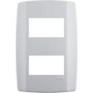 Placa Conjunto Modular Slim 4X2 - 2 Modulos Separarados Horizontais 8208