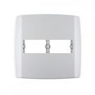 Placa Conjunto Modular Slim 4X4 - 1 Modulo + 1Modulo Separados Horizontais Com Suporte 83060 Placa Conjunto Modular Slim 4X4 - 1 Modulo + 1Modulo Separados Horizontais Com Suporte 83060