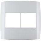 Placa Conjunto Modular Slim 4X4 - 2 Modulos + 2 Modulos Juntos Branca 8308
