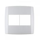 Placa Conjunto Modular Slim 4X4 - 2 Modulos + 2 Modulos Juntos Branca 8308
