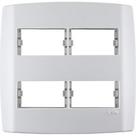 Placa Conjunto Modular Slim 4X4 - 2 Modulos + 2 Modulos Separados Com Suporte 83070
