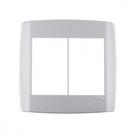 Placa Conjunto Modular Slim 4X4 - 3 Modulos + 3 Modulos Juntos Branca 8309