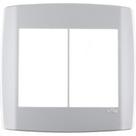 Placa Conjunto Modular Slim 4X4 - 3 Modulos + 3 Modulos Juntos Branca 8309 Placa Conjunto Modular Slim 4X4 - 3 Modulos + 3 Modulos Juntos Branca 8309
