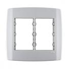 Placa Conjunto Modular Slim 4X4 - 3 Modulos + 3 Modulos Juntos Com Suporte 83090 Placa Conjunto Modular Slim 4X4 - 3 Modulos + 3 Modulos Juntos Com Suporte 83090