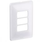 Placa Conjunto Modular Zeffia 4X2 - 3 Modulos Separados Horizontal 0183