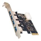 Placa Controladora Hub USB 3.0 PCI-E Dex DP-43 4 Portas 5Gbps Adaptador Interno de Alta Performance