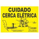 Placa cuidado cerca elétrica zebu Placa cuidado cerca elétrica zebu