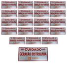 Placa Cuidado - Geração Distribuída - Padrão Copel C/ 20un Placa Cuidado - Geração Distribuída - Padrão Copel C/ 20un