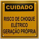 Placa Cuidado - Geração Própria - Padrão SP - MG - RS - SC - DF - MS - Tam 13x13