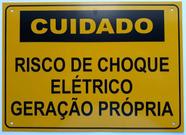 Placa Cuidado - Geração Própria - Padrão SP - MG - RS - SC - DF - MS - Tam 18x25