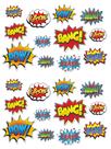 Placa de ação Cutouts Beistle Hero, 24 peças, multicolorida