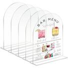 Placa de acrílico JINMURY, arco transparente de 20x25 cm com suporte, pacote com 5