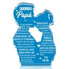 Placa de Acrílico Yopyame Abrazo Padre e Hija 12x8x1,5 cm