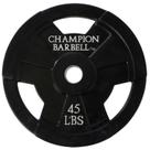 Placa de aderência revestida de borracha Champion Barbell 20 kg (45 lb)