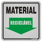 Placa de Alumínio Auto-Adesiva 12x12cm Material Reciclável - 900 AW - SINALIZE Placa de Alumínio Auto-Adesiva 12x12cm Material Reciclável - 900 AW - SINALIZE
