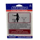 Placa de Alumínio Sinalize para Sanitário Feminino 12x12cm Placa de Alumínio Sinalize para Sanitário Feminino 12x12cm