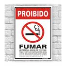 Placa de Aviso - Proibido Fumar (15x20cm)