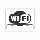 Placa de Aviso / Sinalização / Aaqui tem Wifi - 15x20cm Wi-16