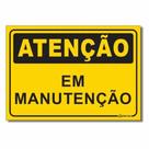 Placa de Aviso / Sinalização - Equipamento em Manutenção - (15x20cm) EM10 Placa de Aviso / Sinalização - Equipamento em Manutenção - (15x20cm) EM10