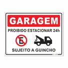 Placa de Aviso / Sinalização / Garagem / Proibido Estacionar - 25x20cm - PE05