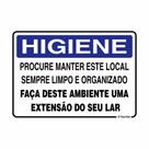 Placa de Aviso / Sinalização / Mantenha o Banheiro Limpo - (15x20cm) - BL03