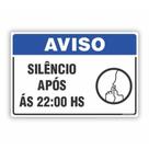 Placa de Aviso / Sinalização - Mantenha o Silêncio (15x20cm) - MS08