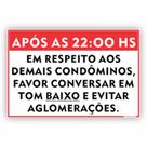 Placa de Aviso / Sinalização - Mantenha o Silêncio (15x20cm) - MS4