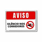 Placa de Aviso / Sinalização - Mantenha Silêncio nesse Local - SC06