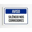 Placa de Aviso / Sinalização - Mantenha Silêncio nesse Local - SC07