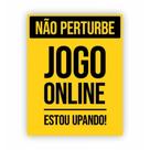 Placa de Aviso / Sinalização - Não Perturbe (25x20cm) - NP06