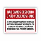 Placa de Aviso / Sinalização - Não Vendemos Fiado (15x20)cm - NF06 Placa de Aviso / Sinalização - Não Vendemos Fiado (15x20)cm - NF06