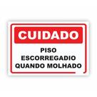 Placa de Aviso / Sinalização - Piso Escorregadio (25x20cm) - PE05