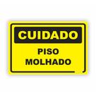 Placa de Aviso / Sinalização - Piso Escorregadio (25x20cm) - PE07