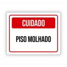 Placa de Aviso / Sinalização - Piso Escorregadio (25x20cm) - PE10
