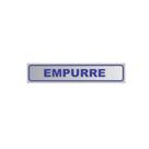Placa de Aviso Sinalização Portas Empurre 25cmx5cm
