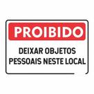 Placa de Aviso / Sinalização - Pretences Pessoais (25x20cm) - PP05