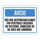 Placa de Aviso / Sinalização - Pretences Pessoais (25x20cm) - PP06