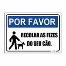 Placa de Aviso / Sinalização - Recolha as Fezes do seu Cão - RC01