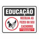 Placa de Aviso / Sinalização - Recolha as Fezes do seu Cão - RC03